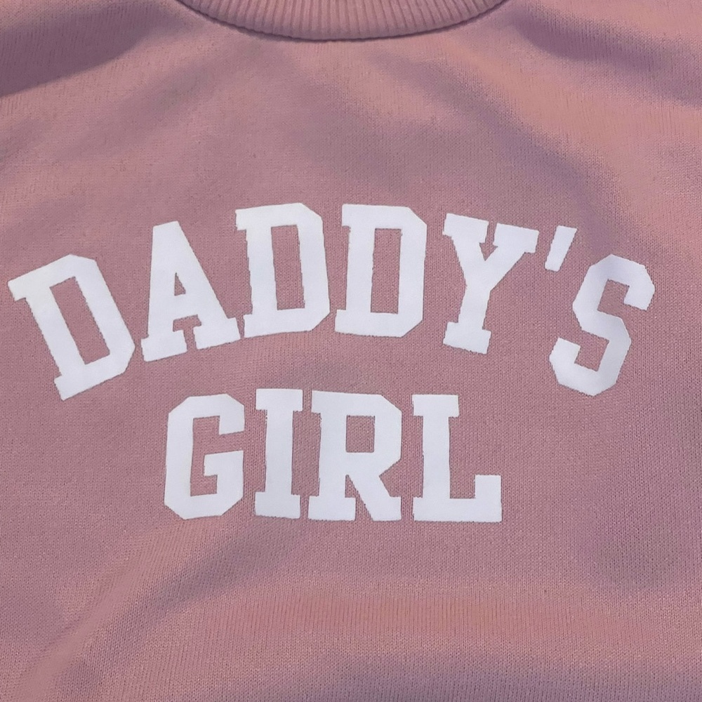 Daddy’s Girl Pink Sweatshirt Size 2-3 Years - Picture 4 of 6